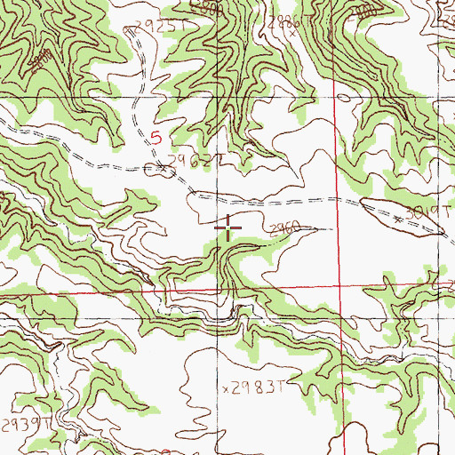 Topographic Map of Mauland Post Office (historical), MT