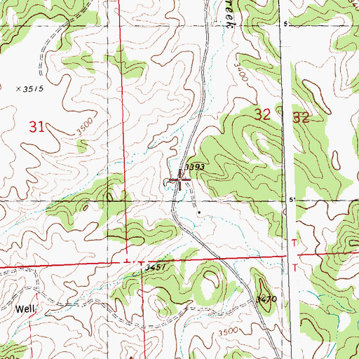 Topographic Map of Fishel Post Office (historical), MT