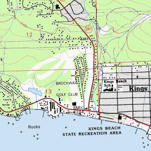 Topographic Map of Wood Vista, CA