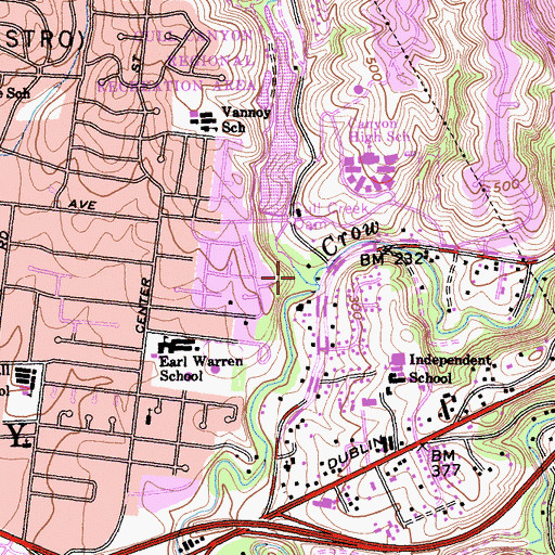 Topographic Map of Cull Canyon, CA