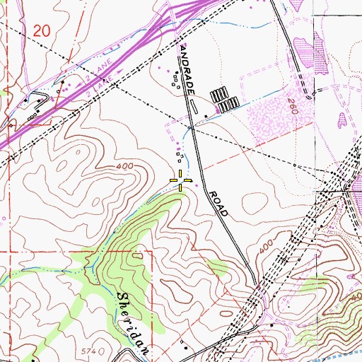 Topographic Map of Lleguas Valley, CA