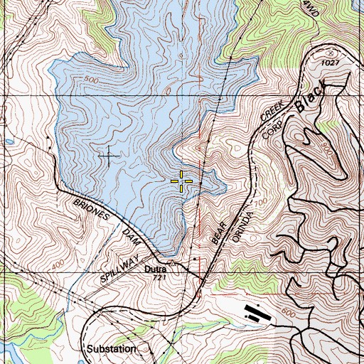 Topographic Map of Little John Cove, CA
