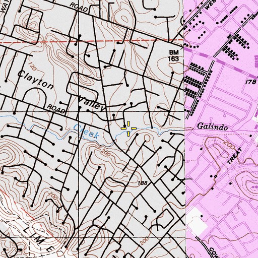 Topographic Map of Markham Nature Area, CA