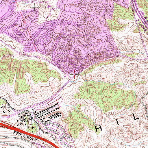 Topographic Map of Via Verde Park, CA