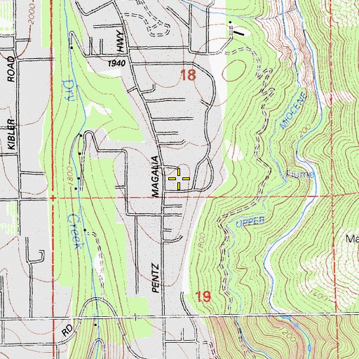 Topographic Map of Feather River Hospital, CA