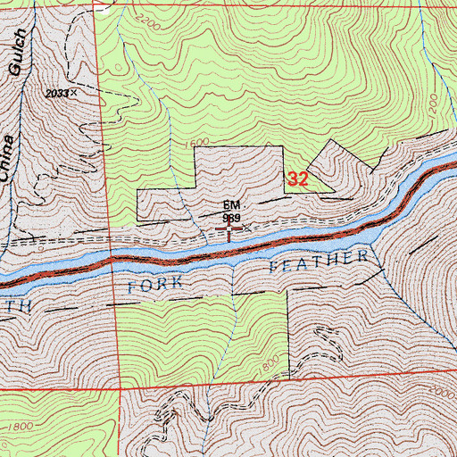 Topographic Map of Isaiah (historical), CA