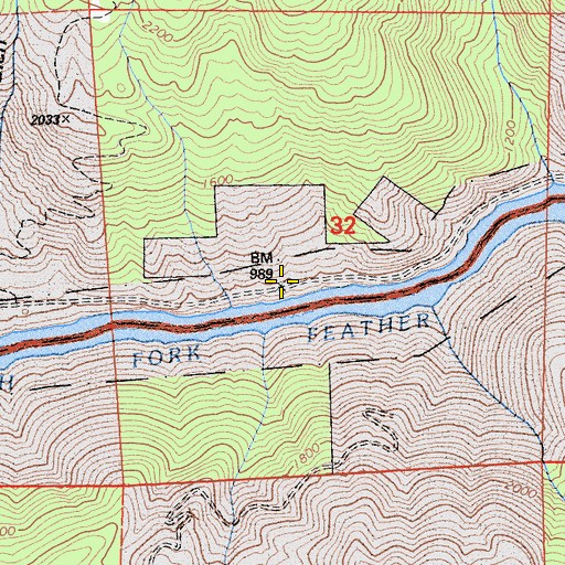 Topographic Map of Isaiah (historical), CA