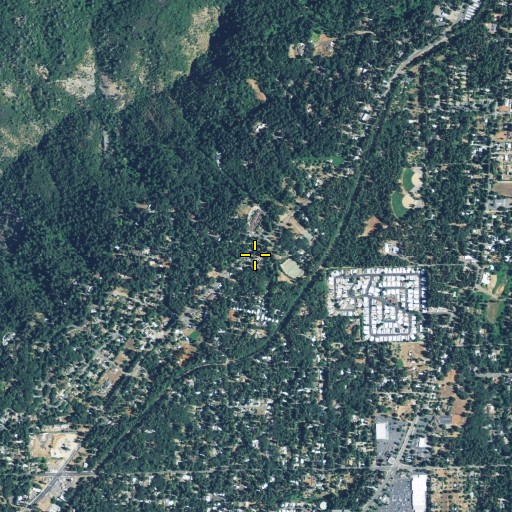 Aerial/Satellite Image of New Life Apostolic Church, CA