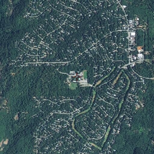 Aerial/Satellite Image of Pine Ridge Elementary School, CA