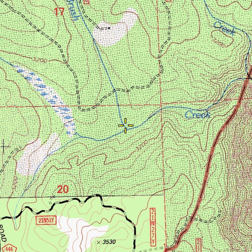 Topographic Map of Turners Mill (historical), CA