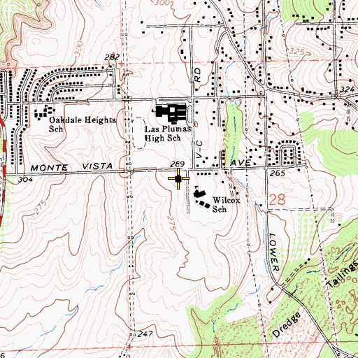 Topographic Map of The Church of Jesus Christ of Latter Day Saints, CA