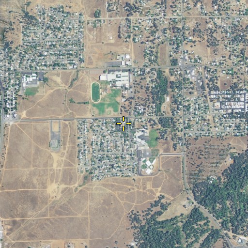 Aerial/Satellite Image of The Church of Jesus Christ of Latter Day Saints, CA