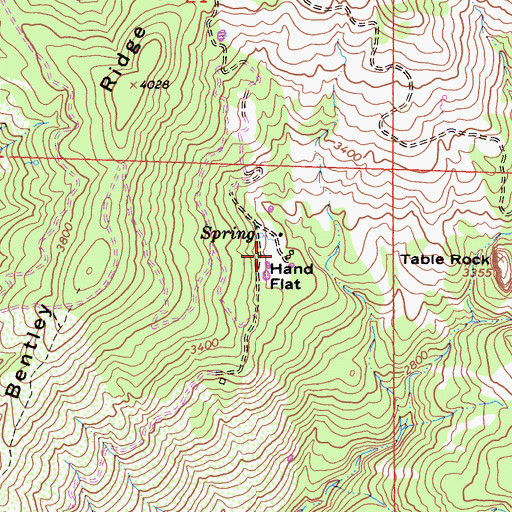 Topographic Map of Holzhauser Ranch, CA