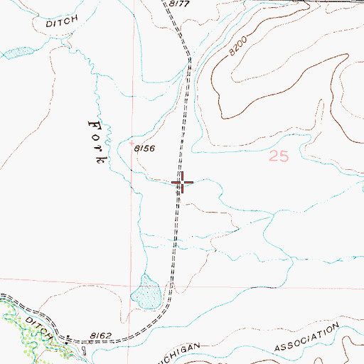 Topographic Map of Wales Ditch, CO