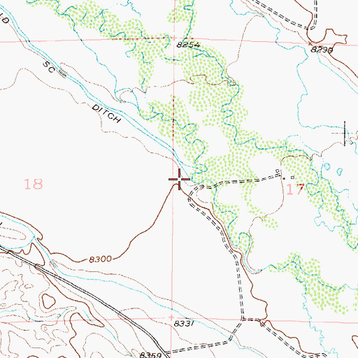Topographic Map of Owl Creek, CO