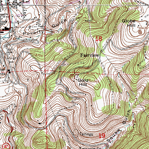 Topographic Map of Maloney Mine, CO