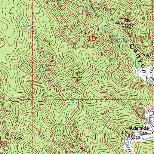 Topographic Map of Phantom Lode Mine, CO