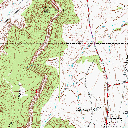 Topographic Map of Fremont Quarry, CO