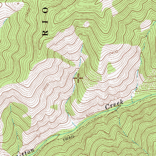 Topographic Map of Sylvia Mine, CO