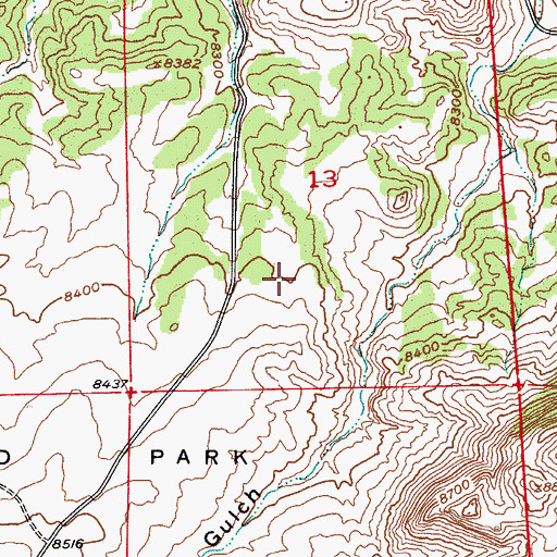 Topographic Map of John Spalding Mine, CO
