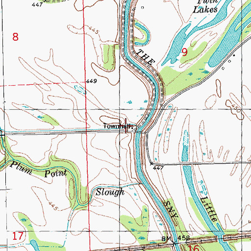 Topographic Map of Sny Church (historical), IL
