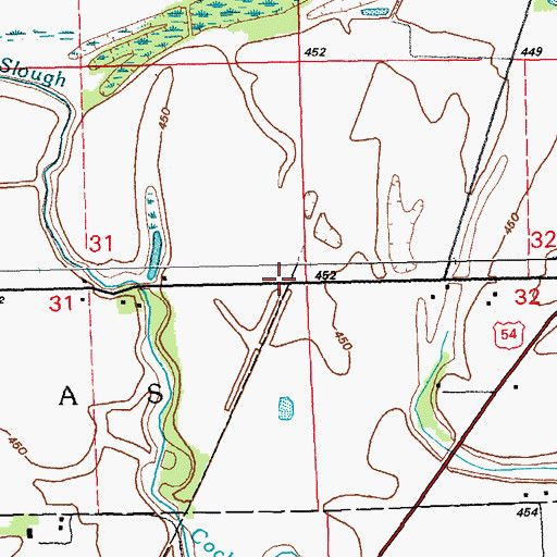 Topographic Map of Moores (historical), IL