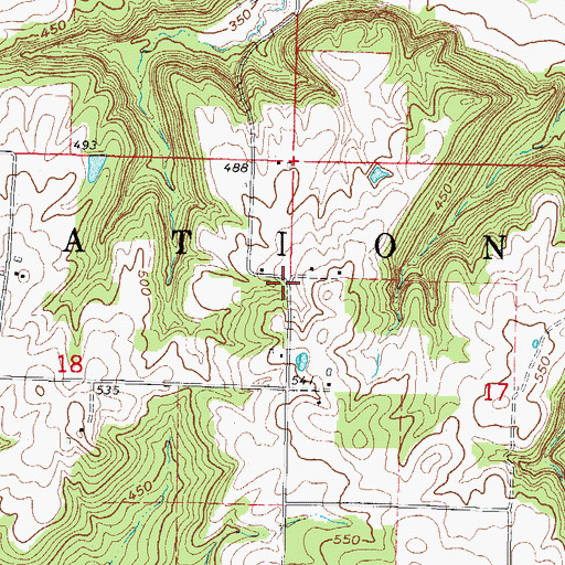 Topographic Map of Normal School (historical), IL