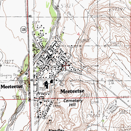 Topographic Map of Barling Pit, WY