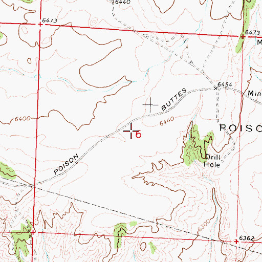 Topographic Map of Alpha Claim Group Mine, WY