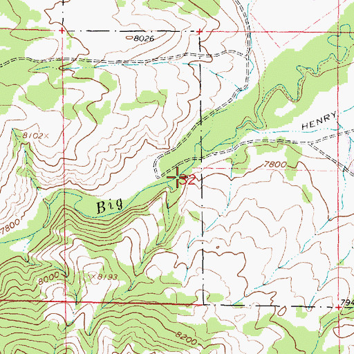 Topographic Map of King Claims Mine, WY