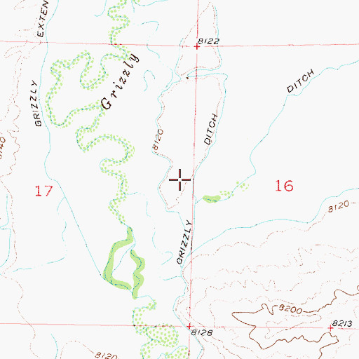 Topographic Map of Grizzly Ditch, CO