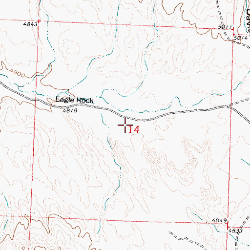 Topographic Map of End of Day Mine, WY