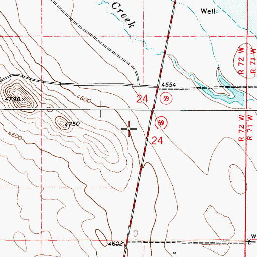 Topographic Map of Geis Scoria Pit Number One, WY