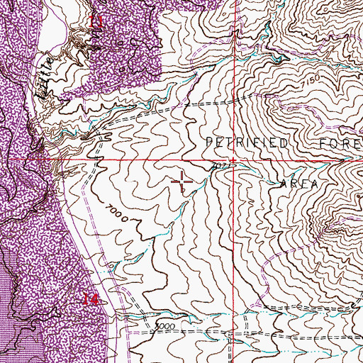 Topographic Map of Sullivan Mine, WY