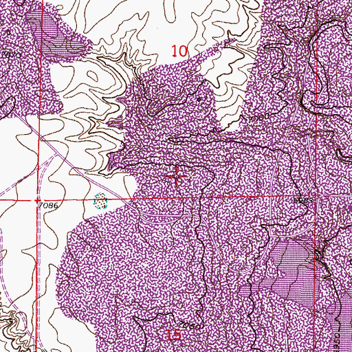 Topographic Map of Dave and T G S Mine, WY