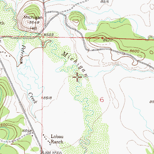 Topographic Map of Sales Creek, CO