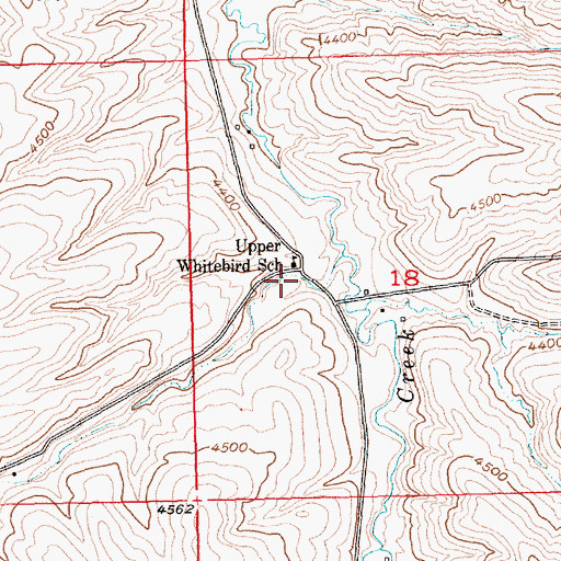 Topographic Map of Marne Post Office (historical), MT