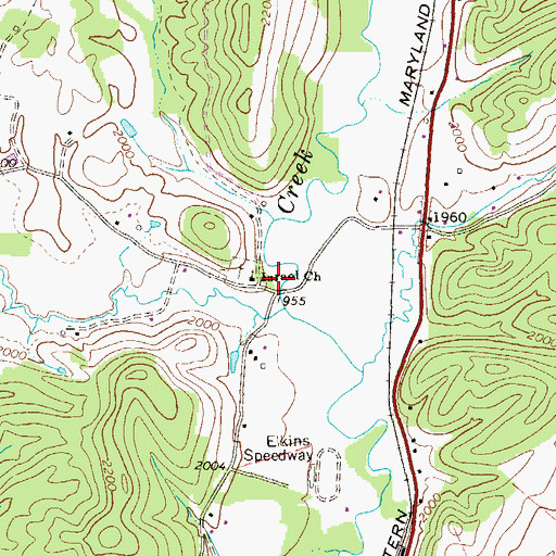 Topographic Map of Israel School (historical), WV
