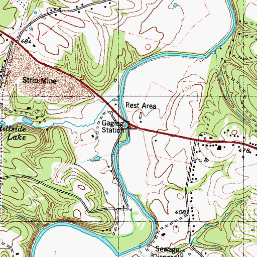 Topographic Map of Newcommers Mill (historical), WV