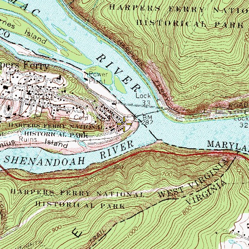 Topographic Map of Arsenal Square, WV