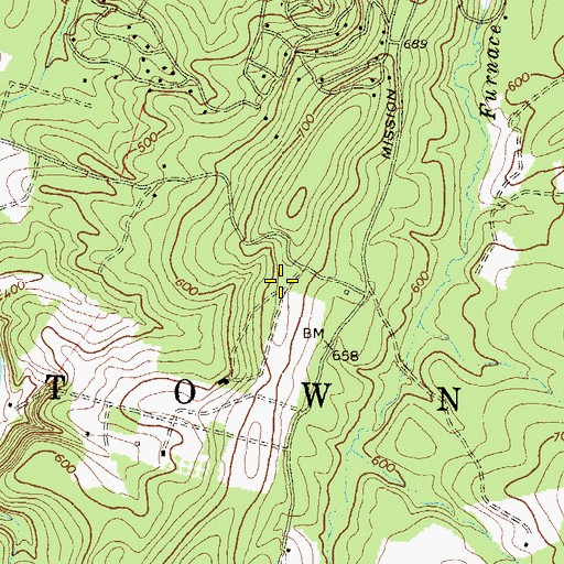 Topographic Map of Fairmont School (historical), WV