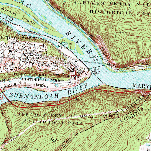 Topographic Map of Saint Peters Roman Catholic Church, WV