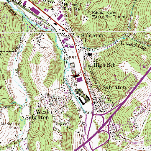 Topographic Map of Dellslow Post Office, WV