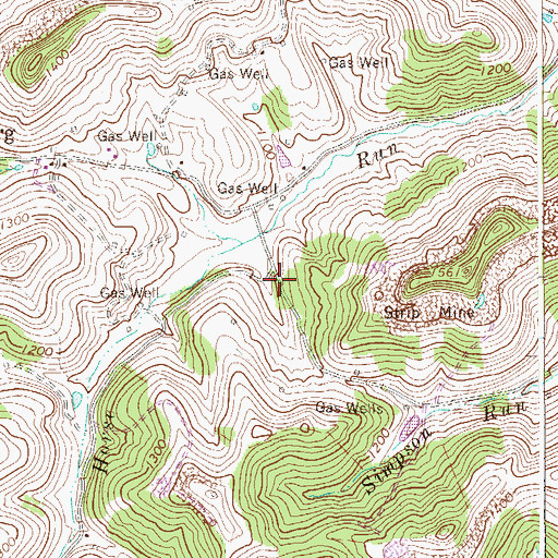 Topographic Map of Bailey School (historical), WV