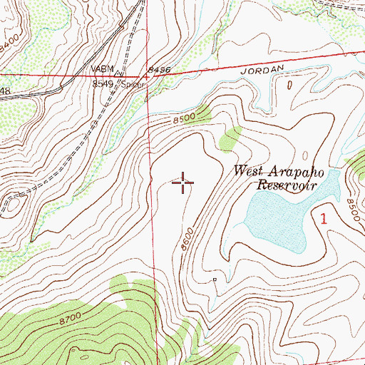 Topographic Map of Kidney Lake, CO