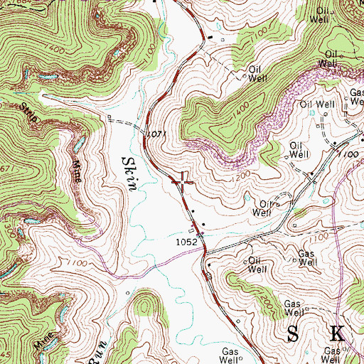 Topographic Map of Jewell School (historical), WV