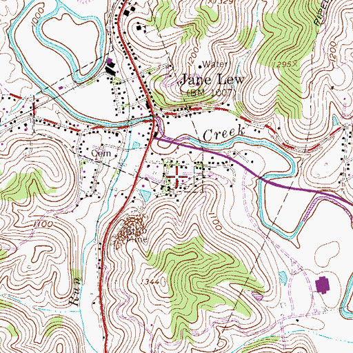 Topographic Map of Straley Addition, WV