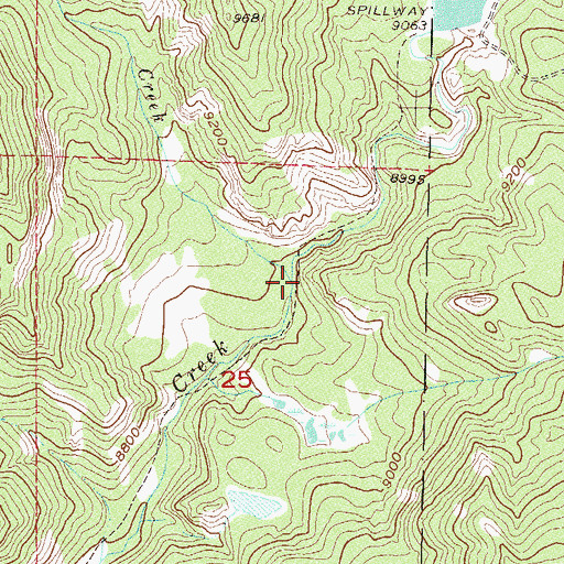 Topographic Map of Glomerate Creek, CO