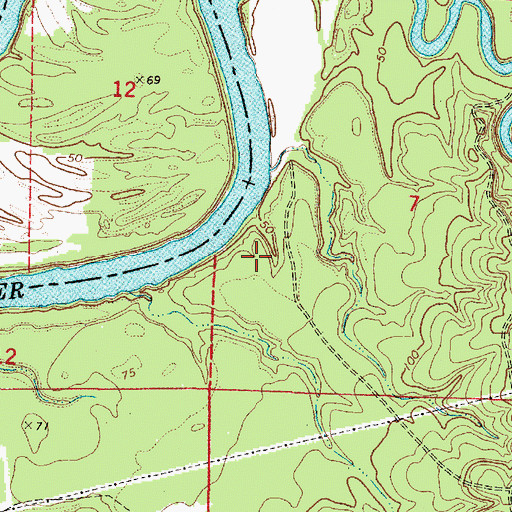 Topographic Map of Beckleys (historical), AL
