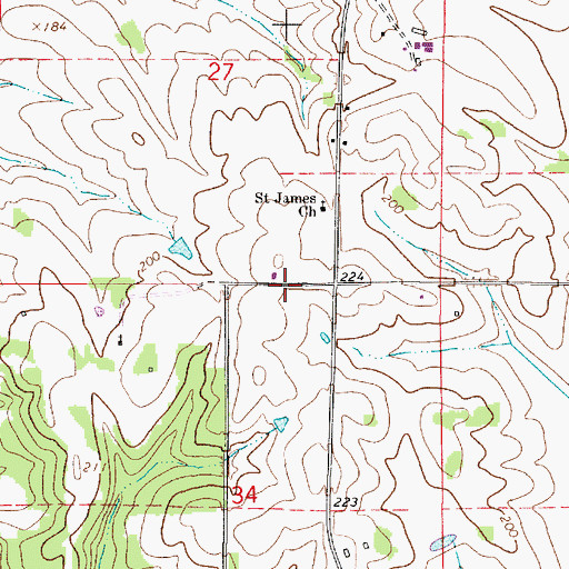 Topographic Map of Tombigbee (historical), AL